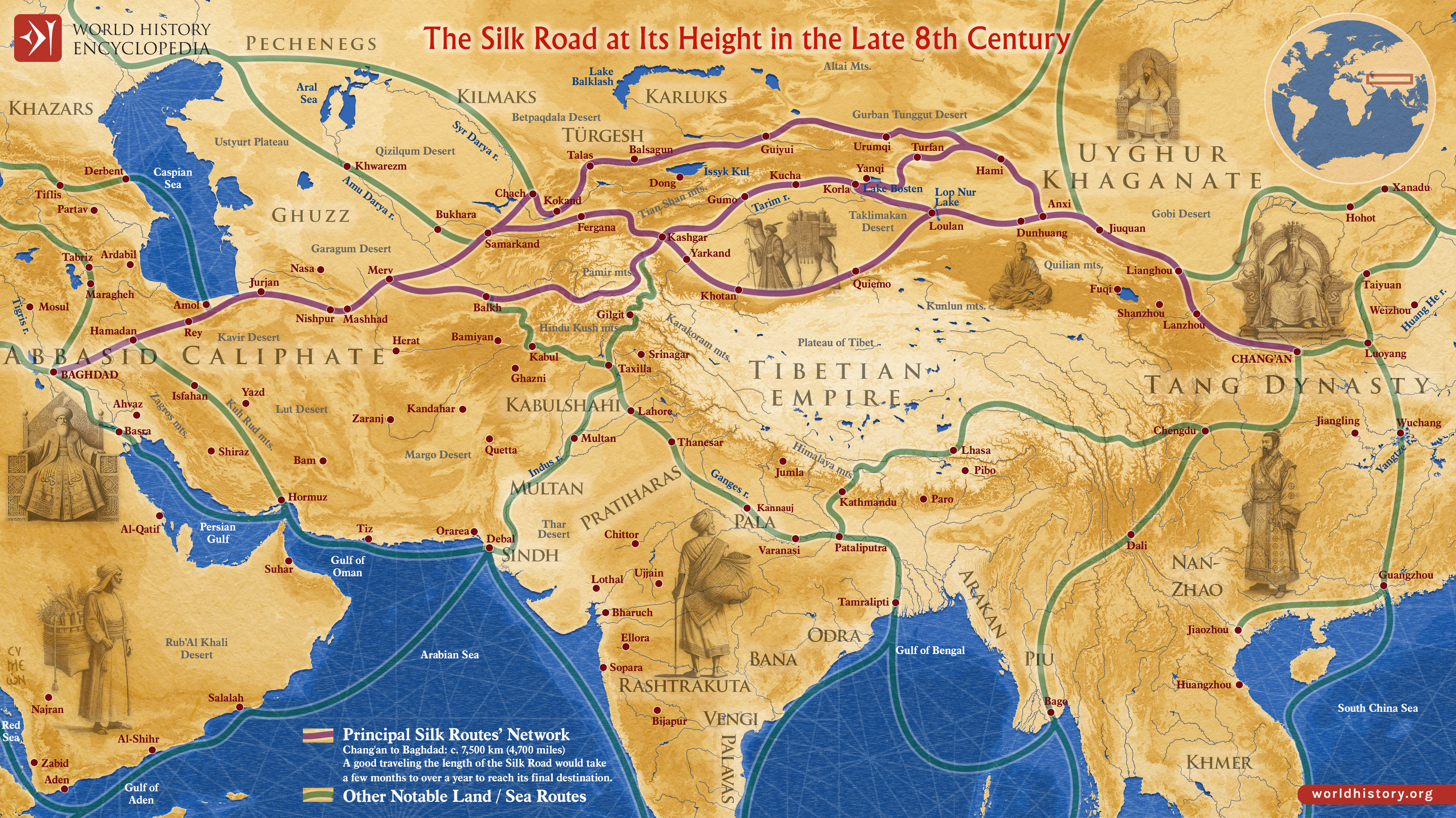 The Silk Road Illustration World History Encyclopedia