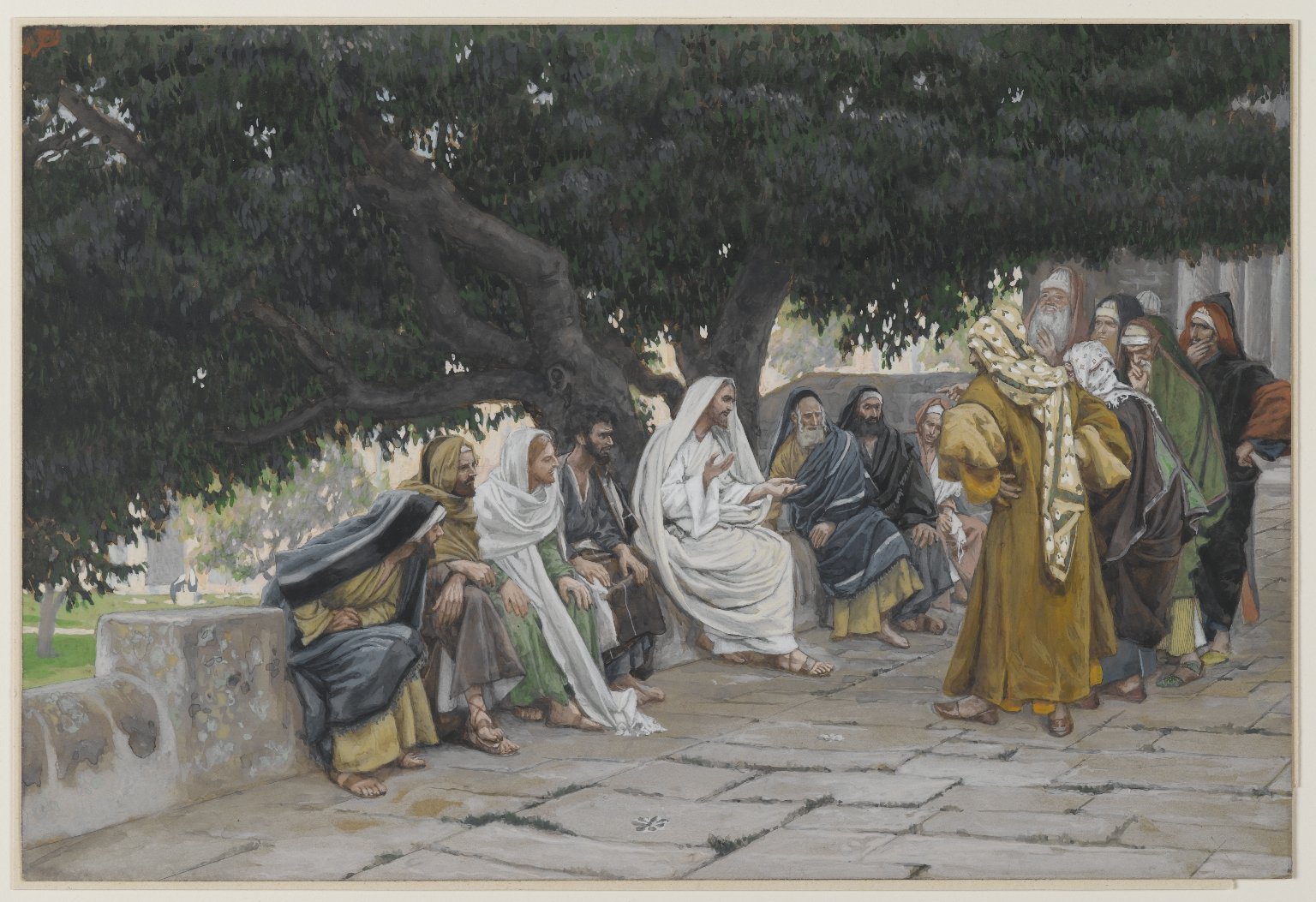 The Pharisees And The Sadducees Come To Tempt Jesus Illustration the-pharisees-and-the-sadducees-come-to-tempt-jesus-illustration