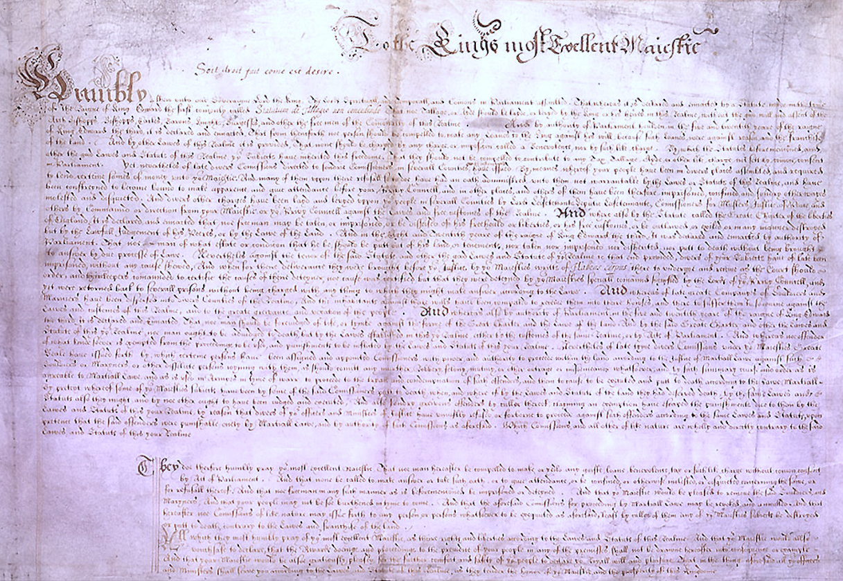 1628 Petition of Right (Illustration) - World History Encyclopedia