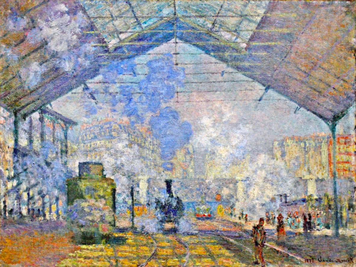 Gare Saint-Lazare by Monet (Illustration) - World History Encyclopedia