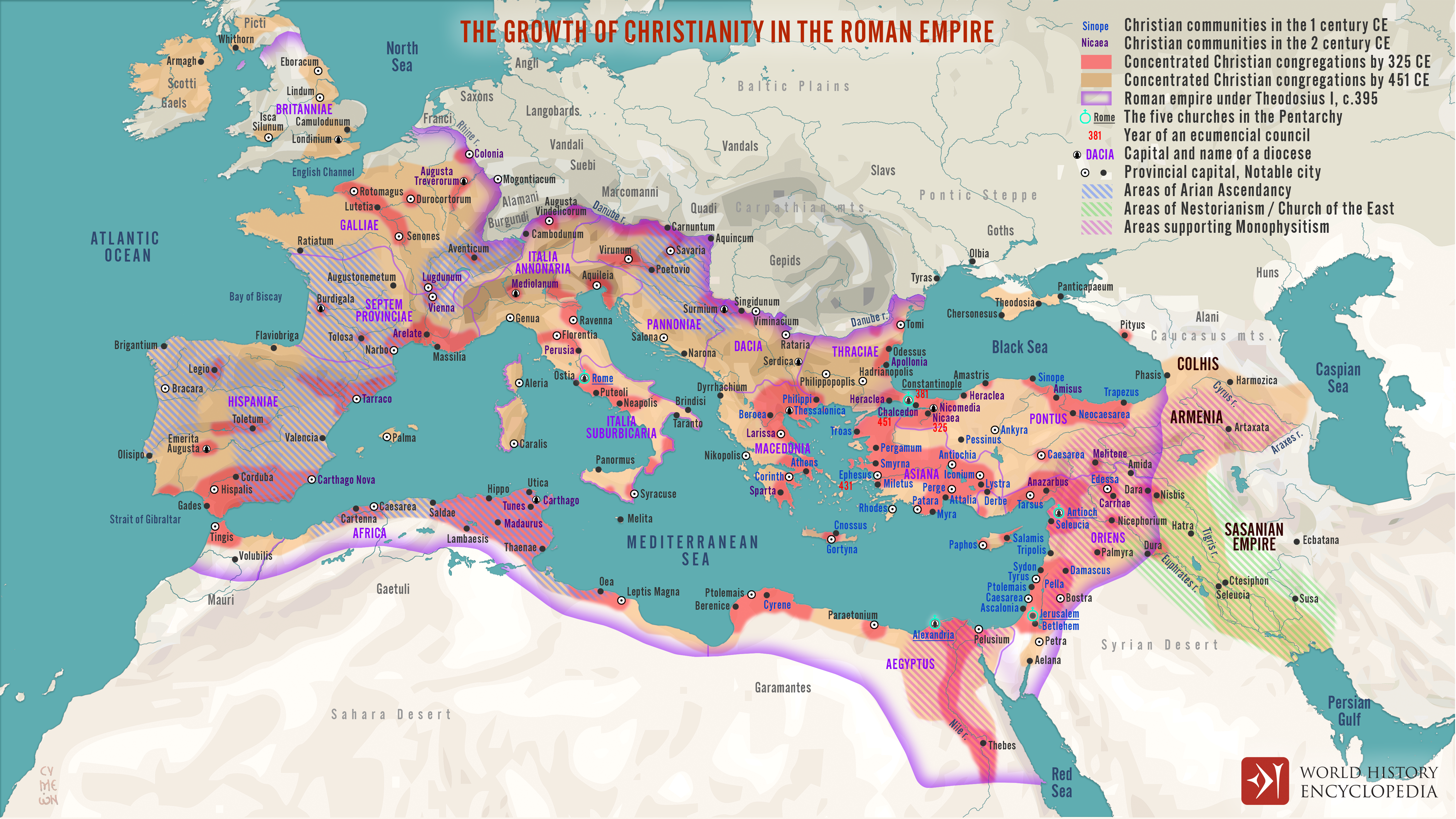 christianity world map