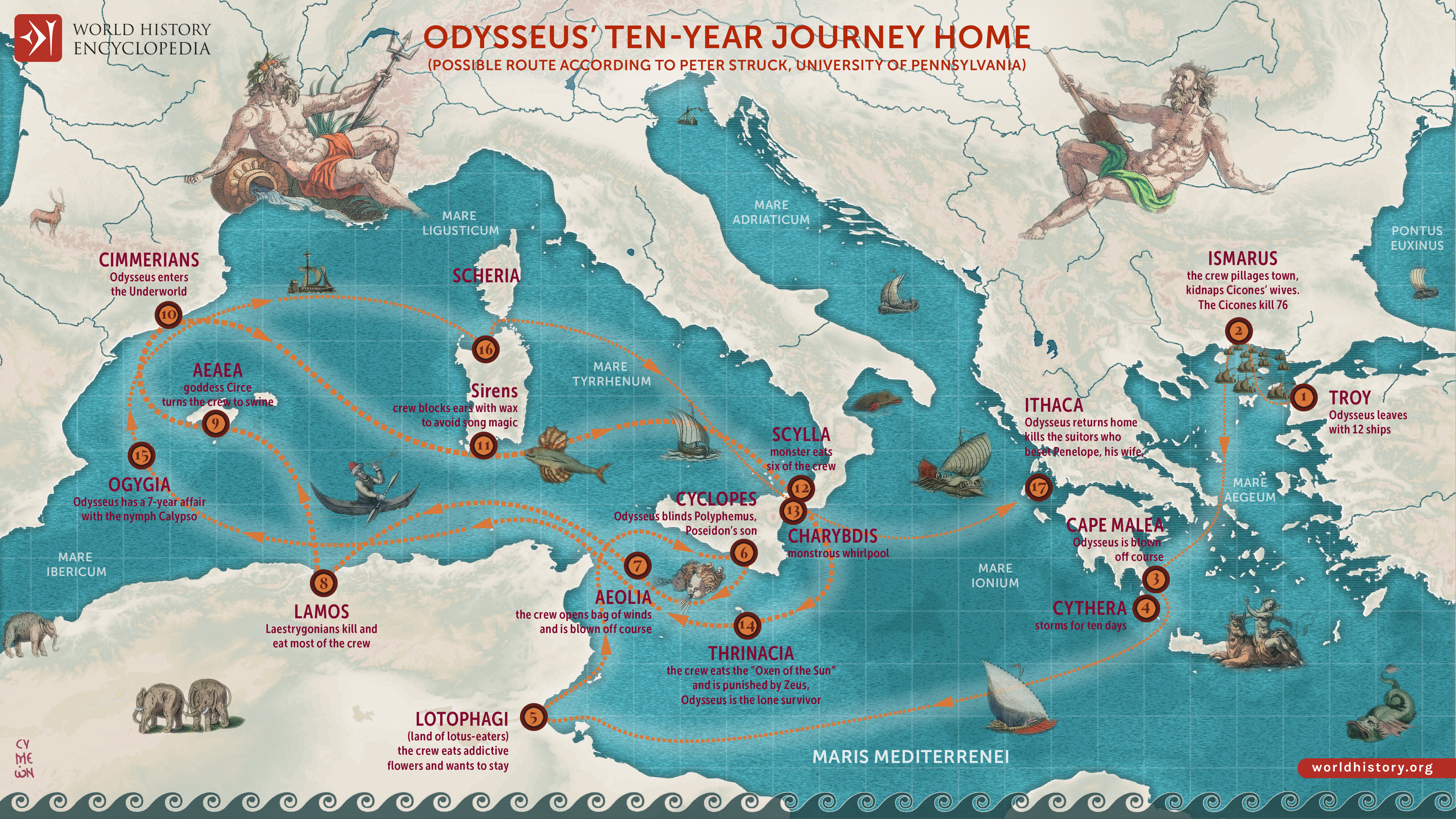 4 Maps Of Epic Ancient Quests World History Encyclopedia