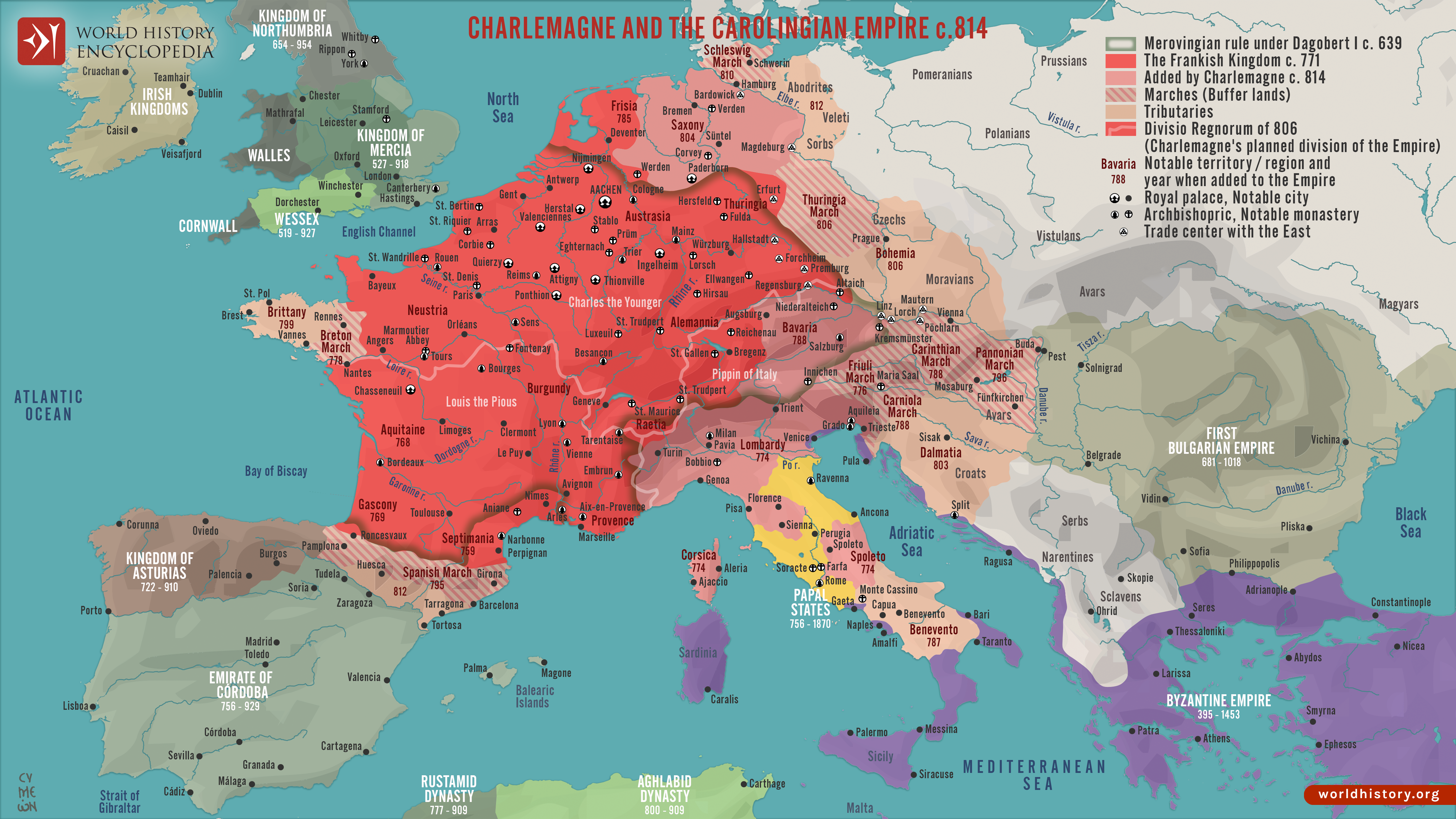 Descendants of CHARLEMAGNE (747-814)