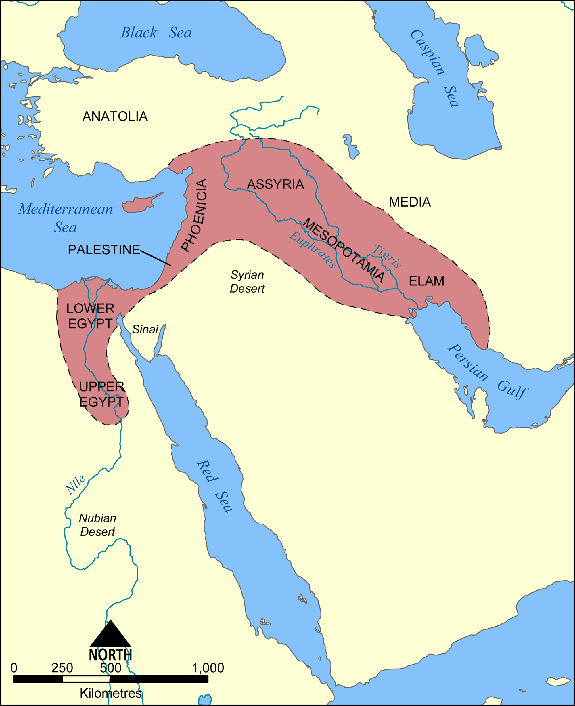 modern mesopotamia map