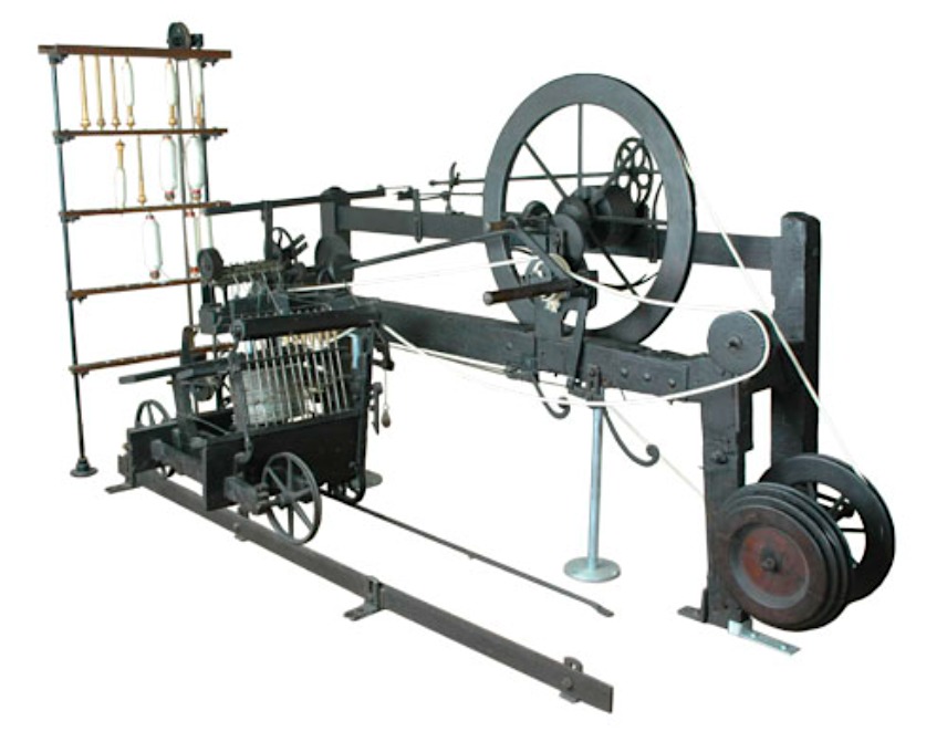 Crompton s Spinning Mule Illustration World History Encyclopedia Crompton s Spinning Mule Illustration World History Encyclopedia