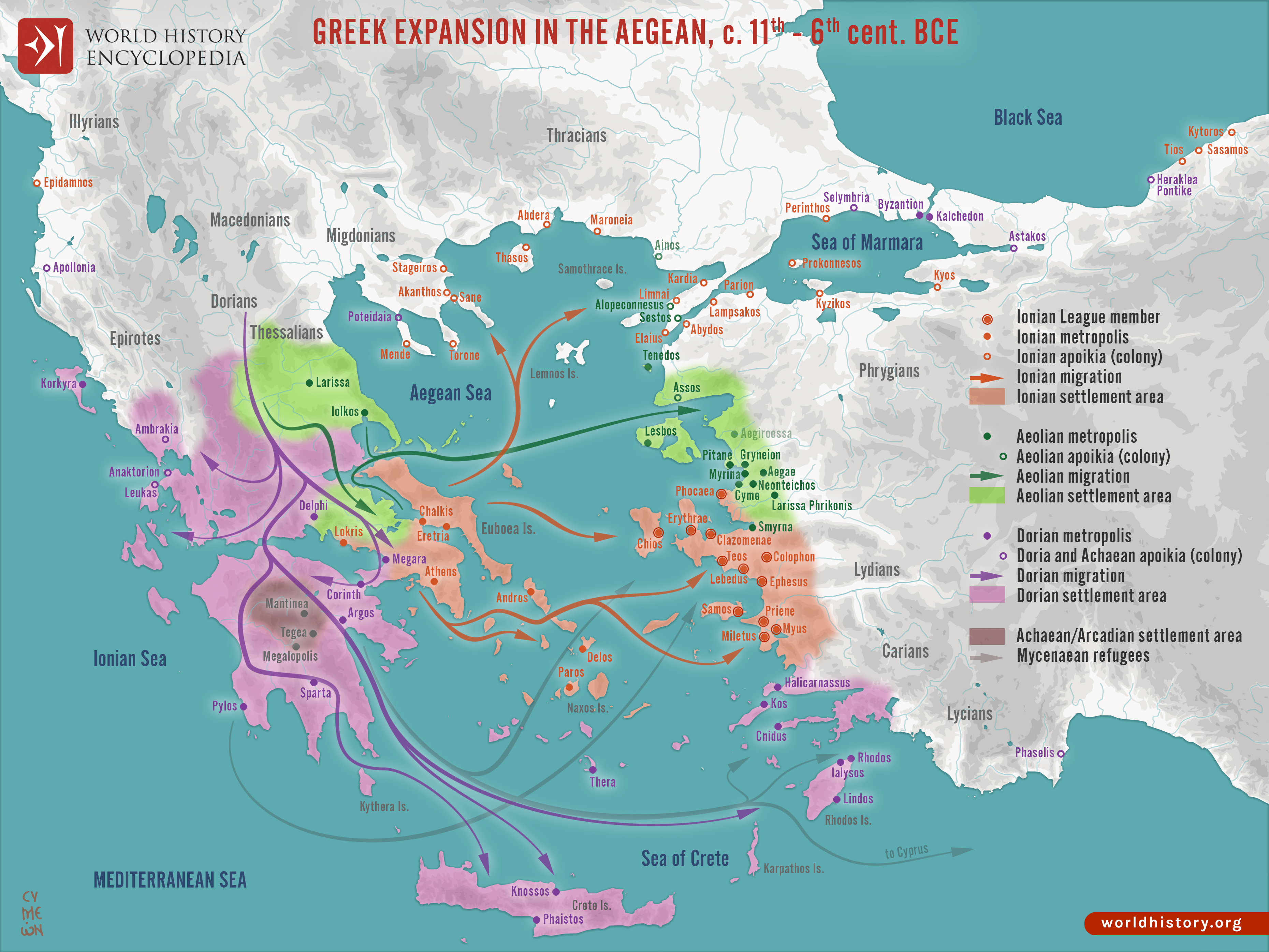 mycenaean empire map