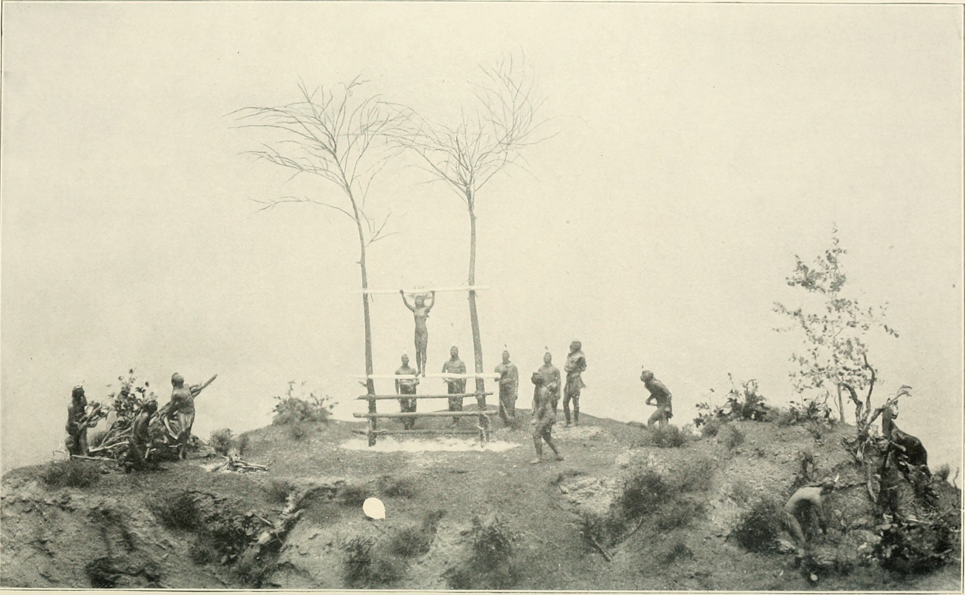 Pawnee Morning Star Ritual Miniature Model (Illustration) World
