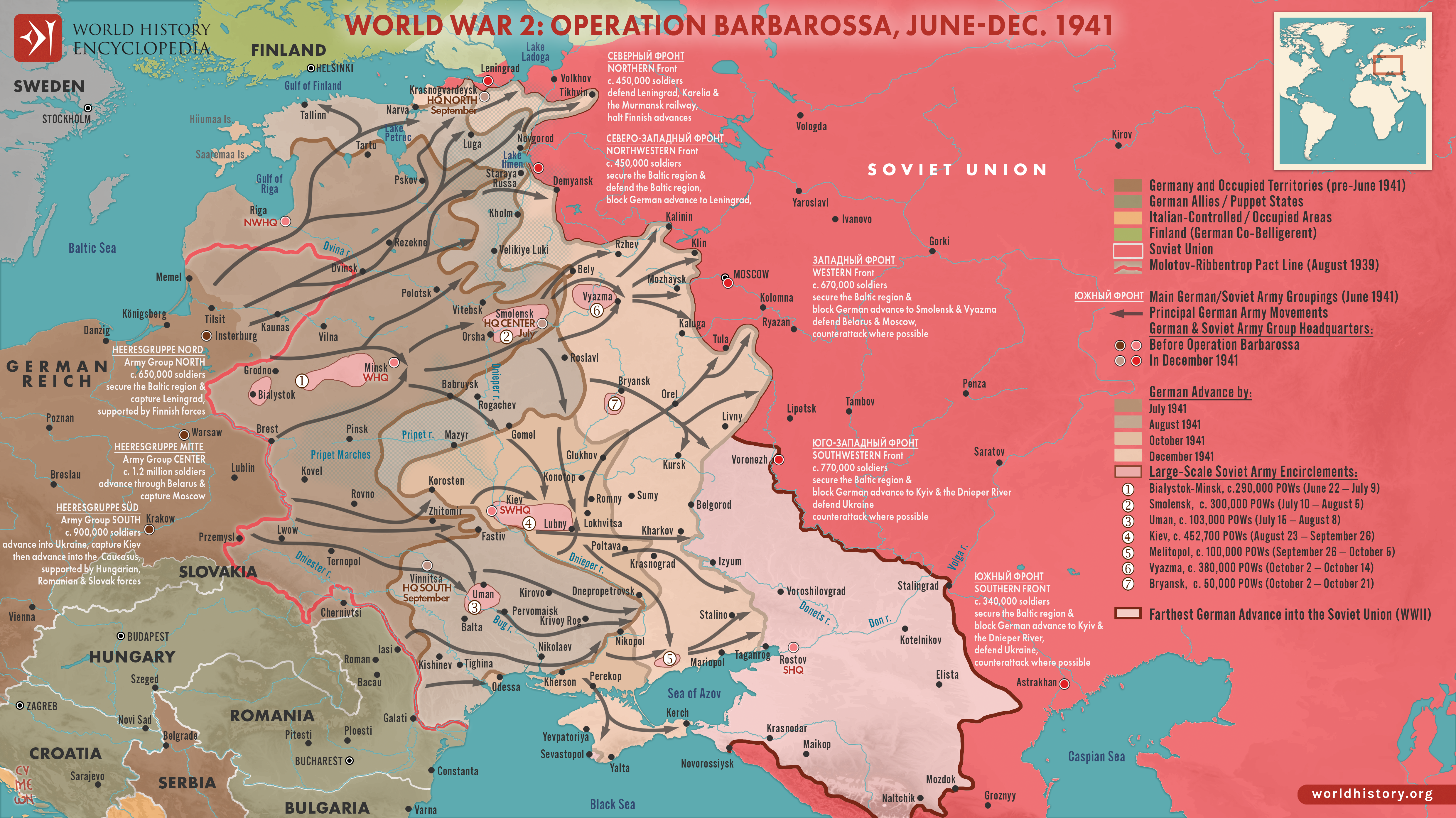 Map Of Operation Barbarossa June December 1941 World History map-of-operation-barbarossa-june-december-1941-world-history