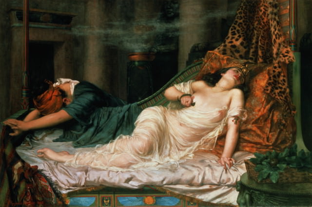 Cleopatras Death Illustration World History Encyclopedia 