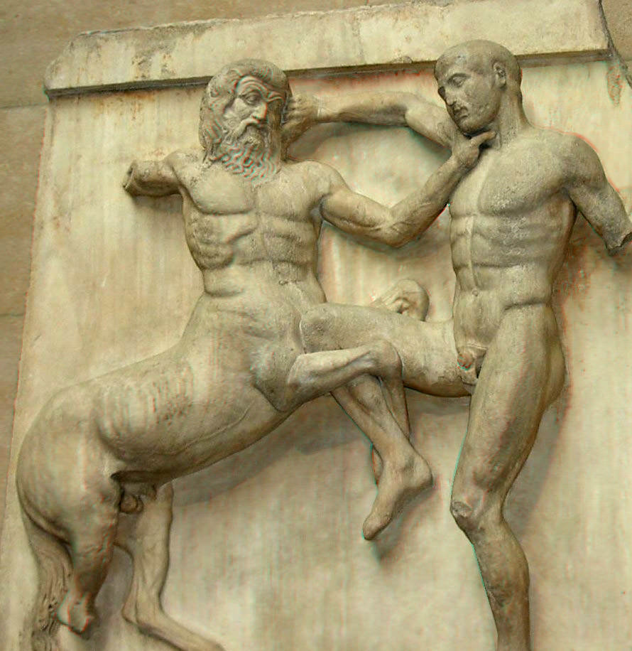 Centaur & Lapith, photo credit https://www.worldhistory.org/