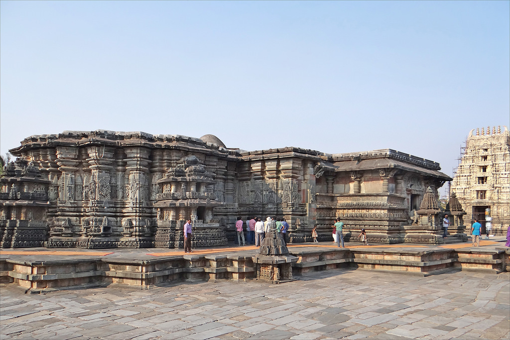 Hoysala architecture. A section from the world famous hoysala architecture  in india. | CanStock