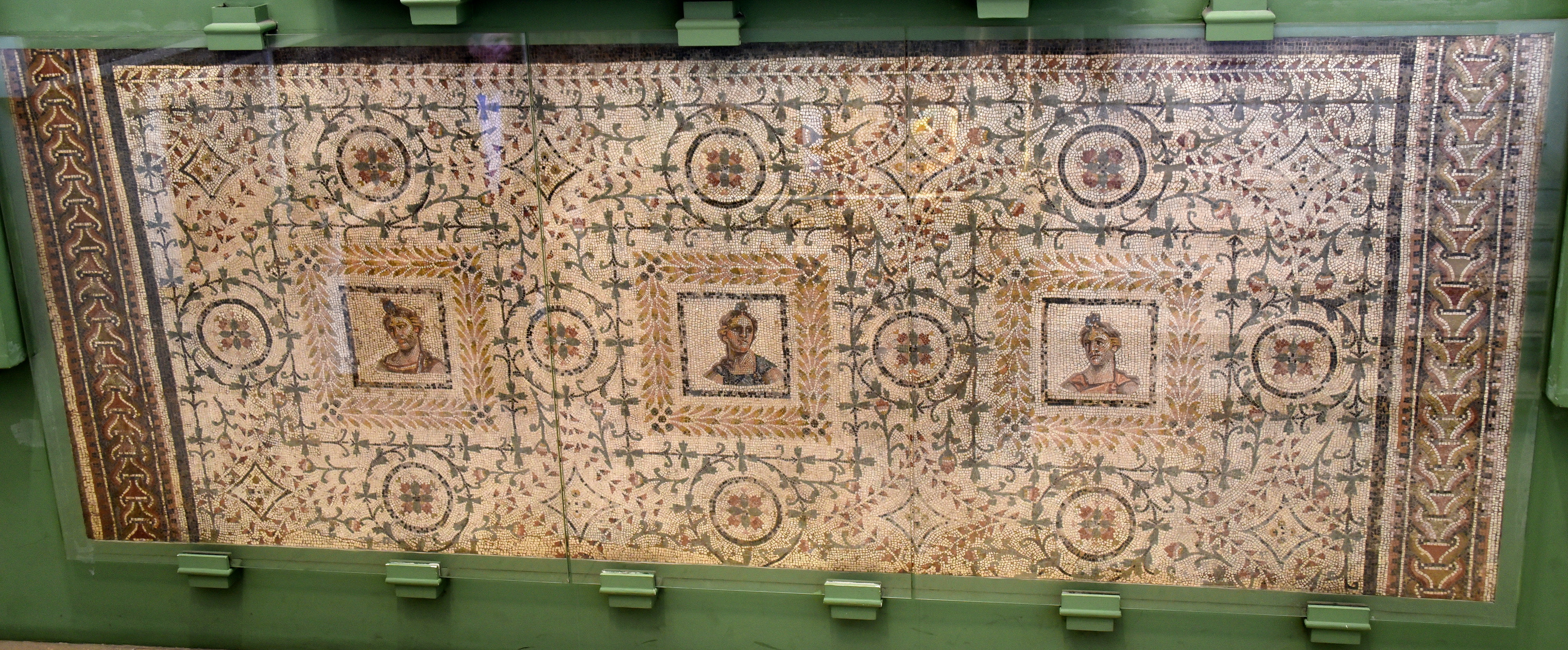 Carthage Pattern Floral Seasons Mosaic, Carthage - World History Encyclopedia
