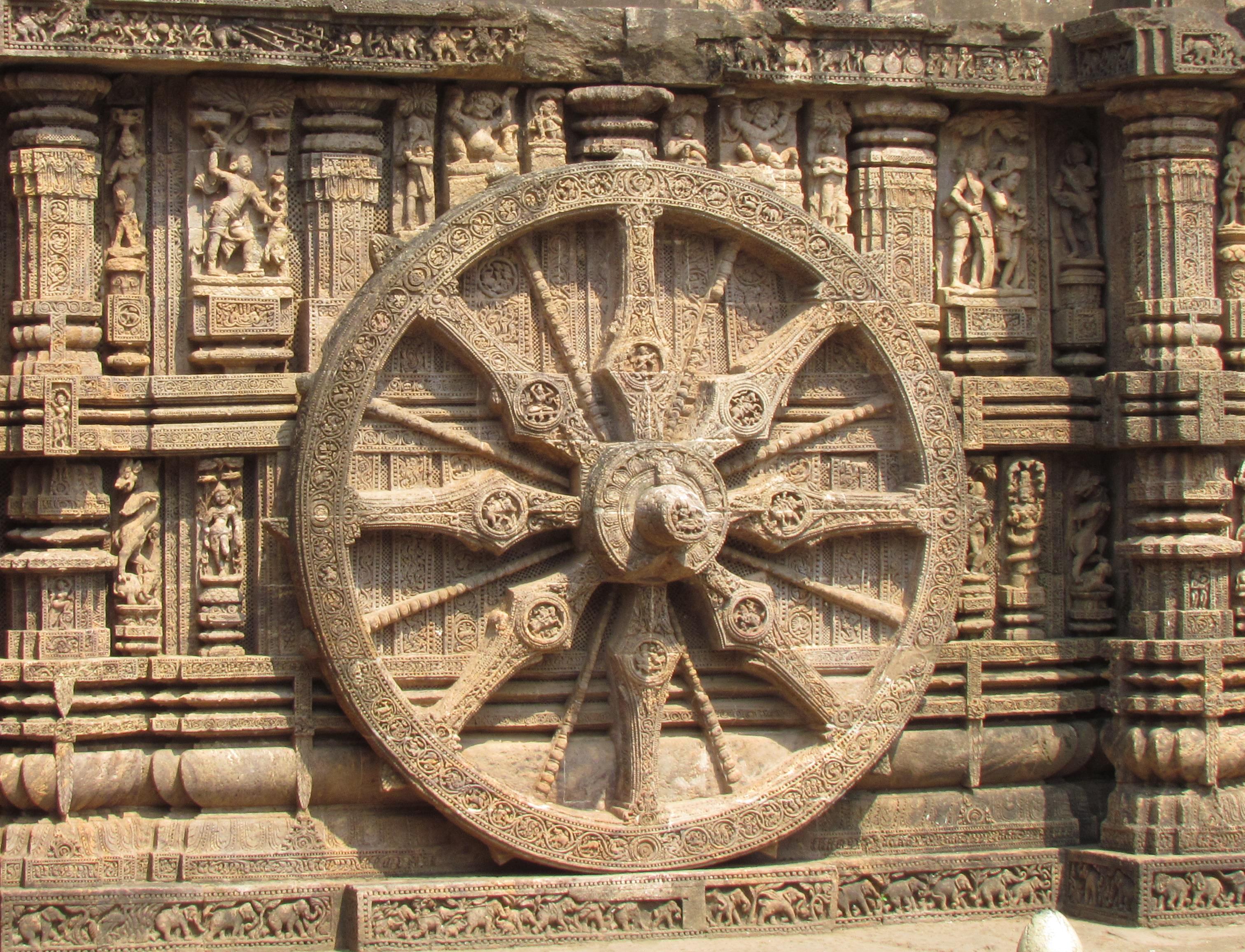 Sculptures on the Wheel of Konark Sun Temple on Behance  Ancient indian  architecture Temple art Sculptures