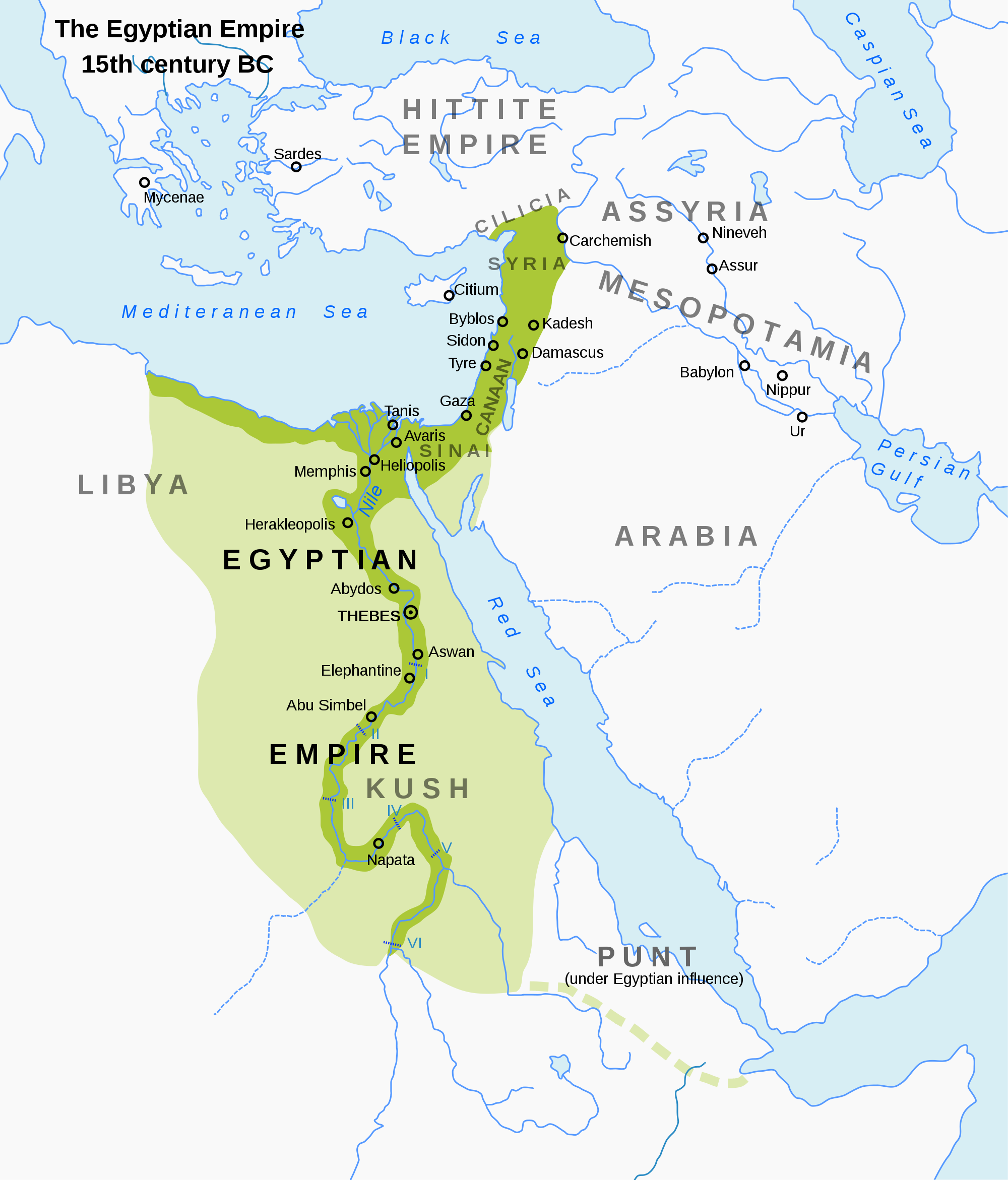 egyptian civilization map