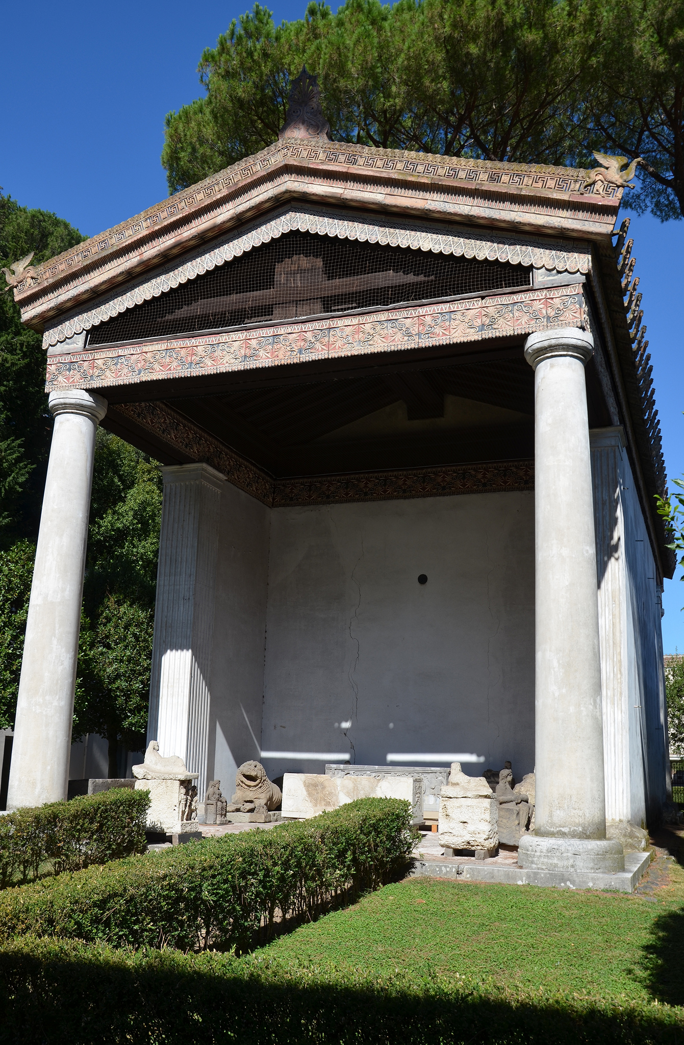 Reconstruction Of An Etruscan Temple