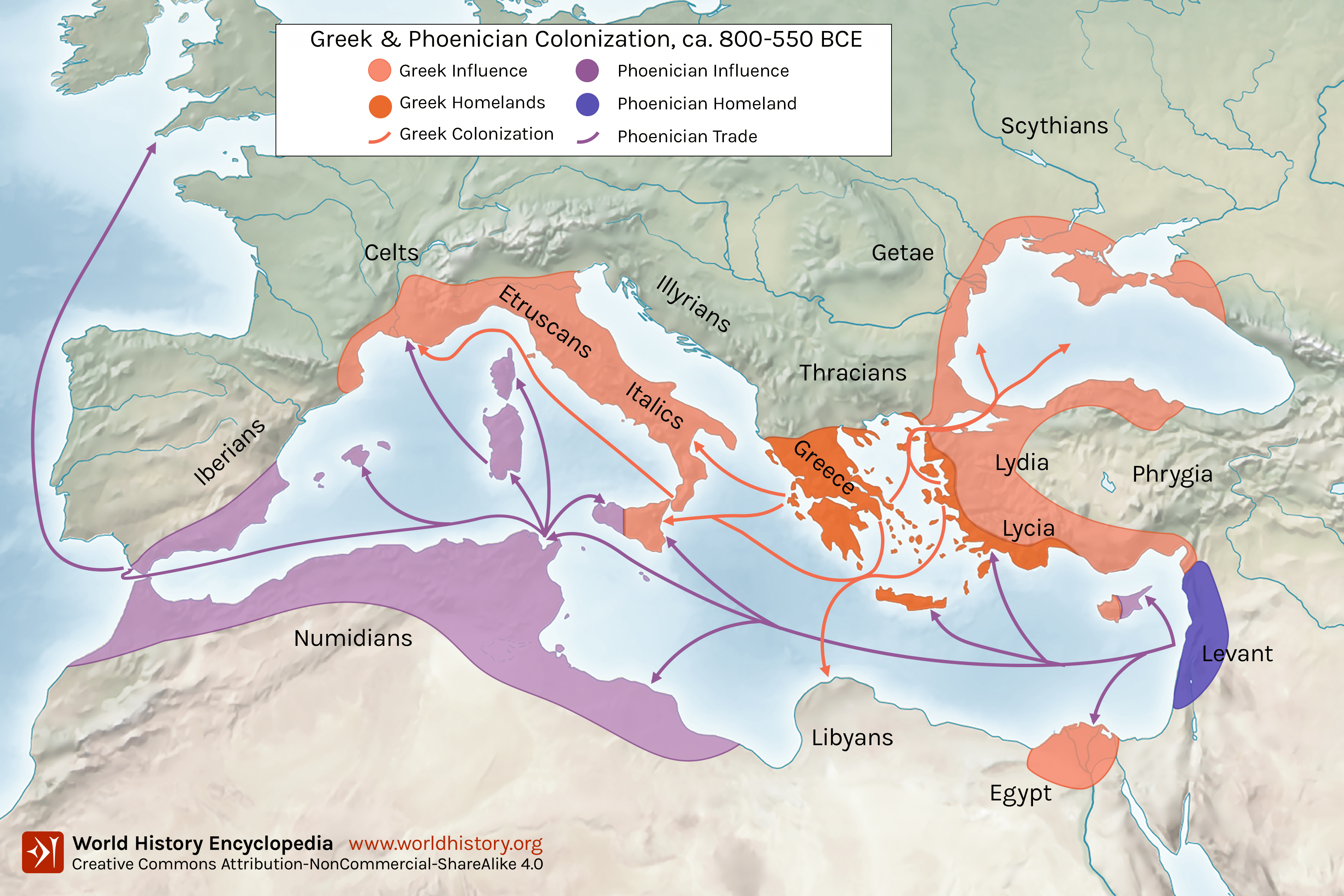 Greek and Phoenician Colonization (Illustration) - World History  Encyclopedia