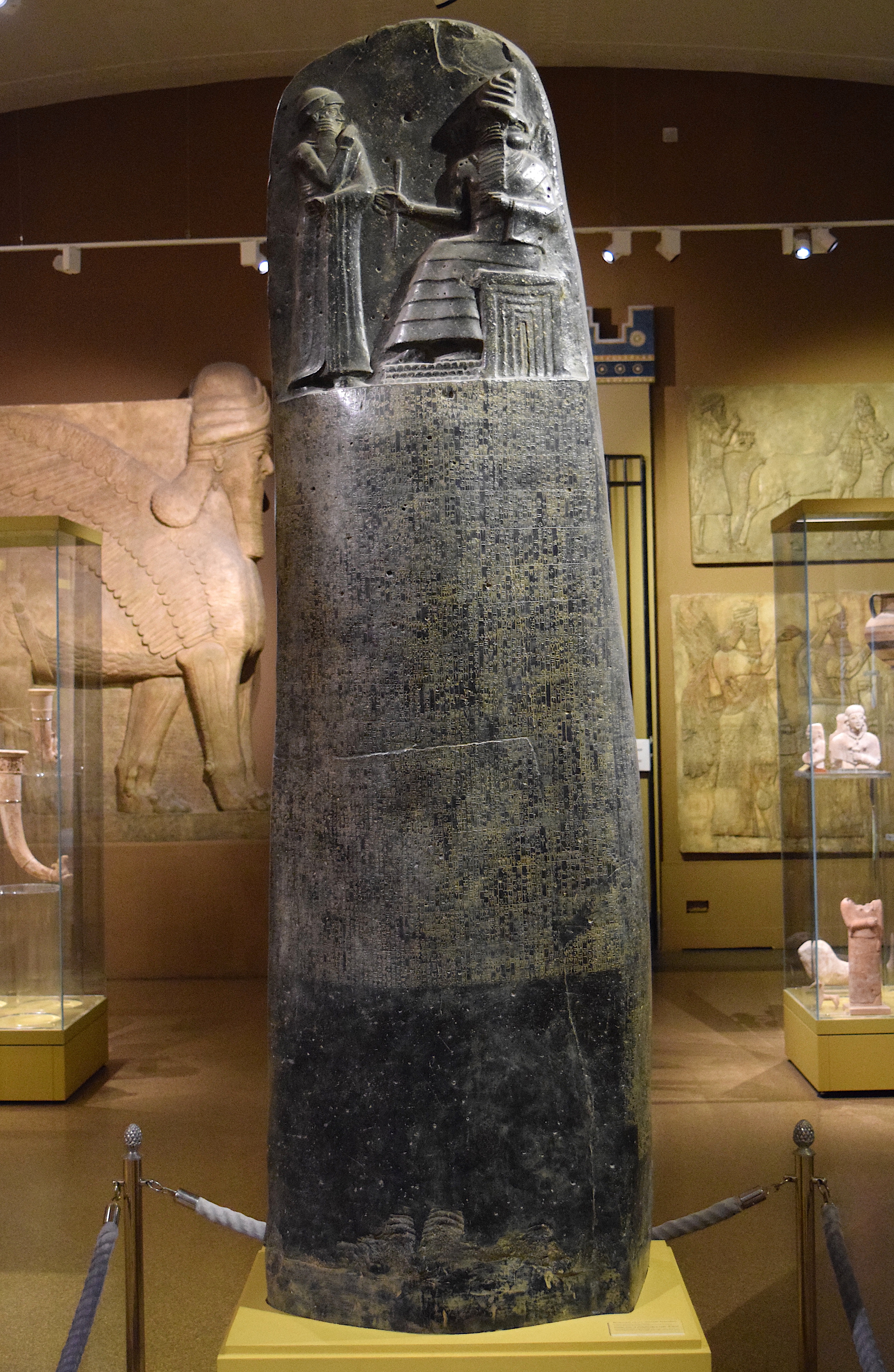 where were the laws of hammurabi written