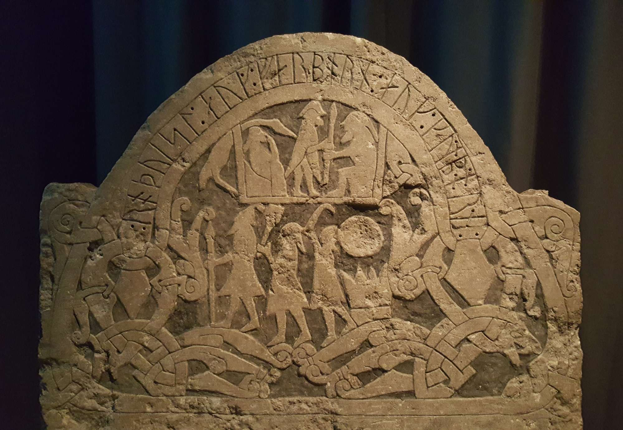 Viking Rune Stone (Sanda, Sweden) (Illustration) - World History ...