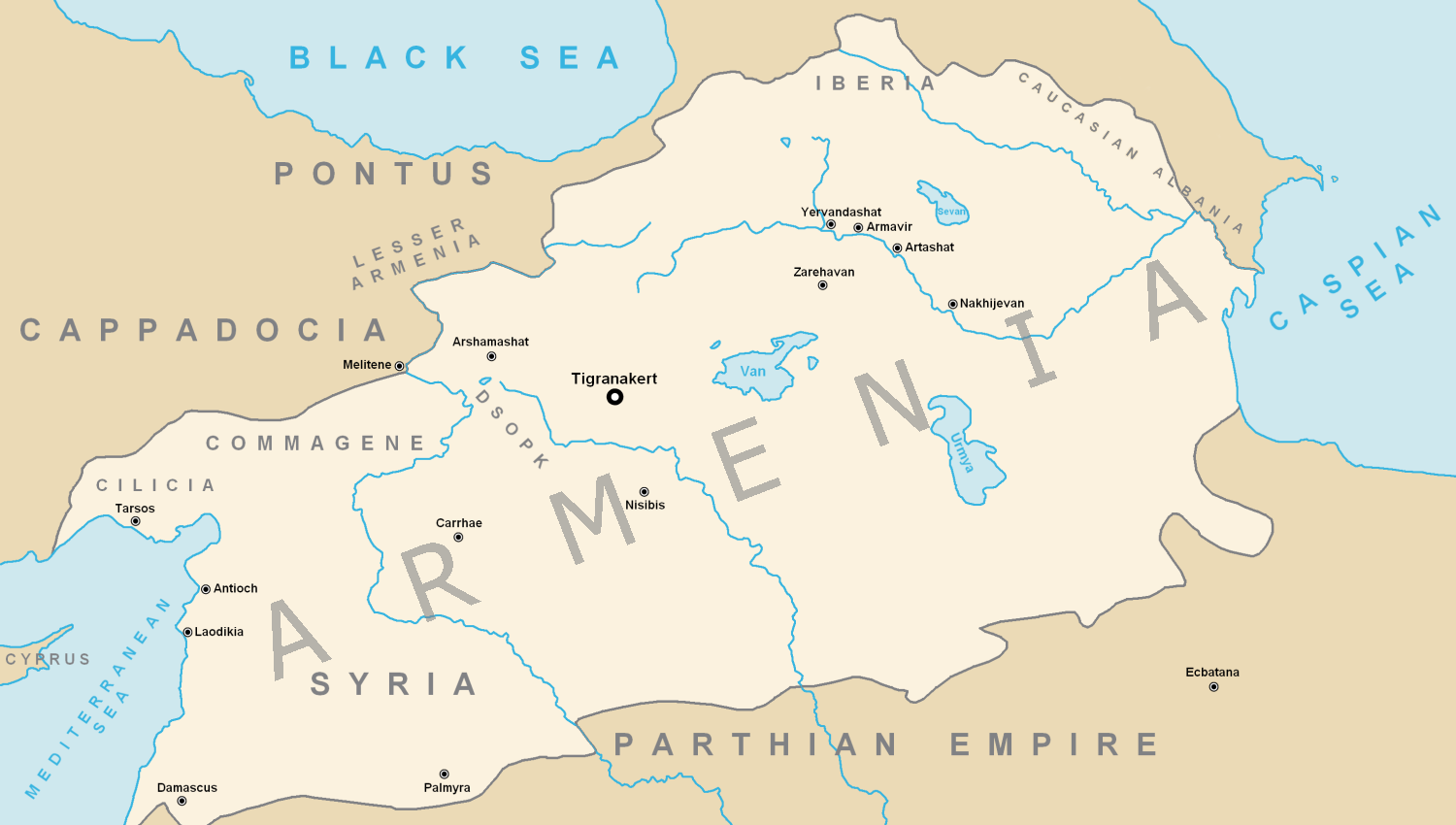 Tigranes the Great's Armenian Empire (Illustration) - World History  Encyclopedia