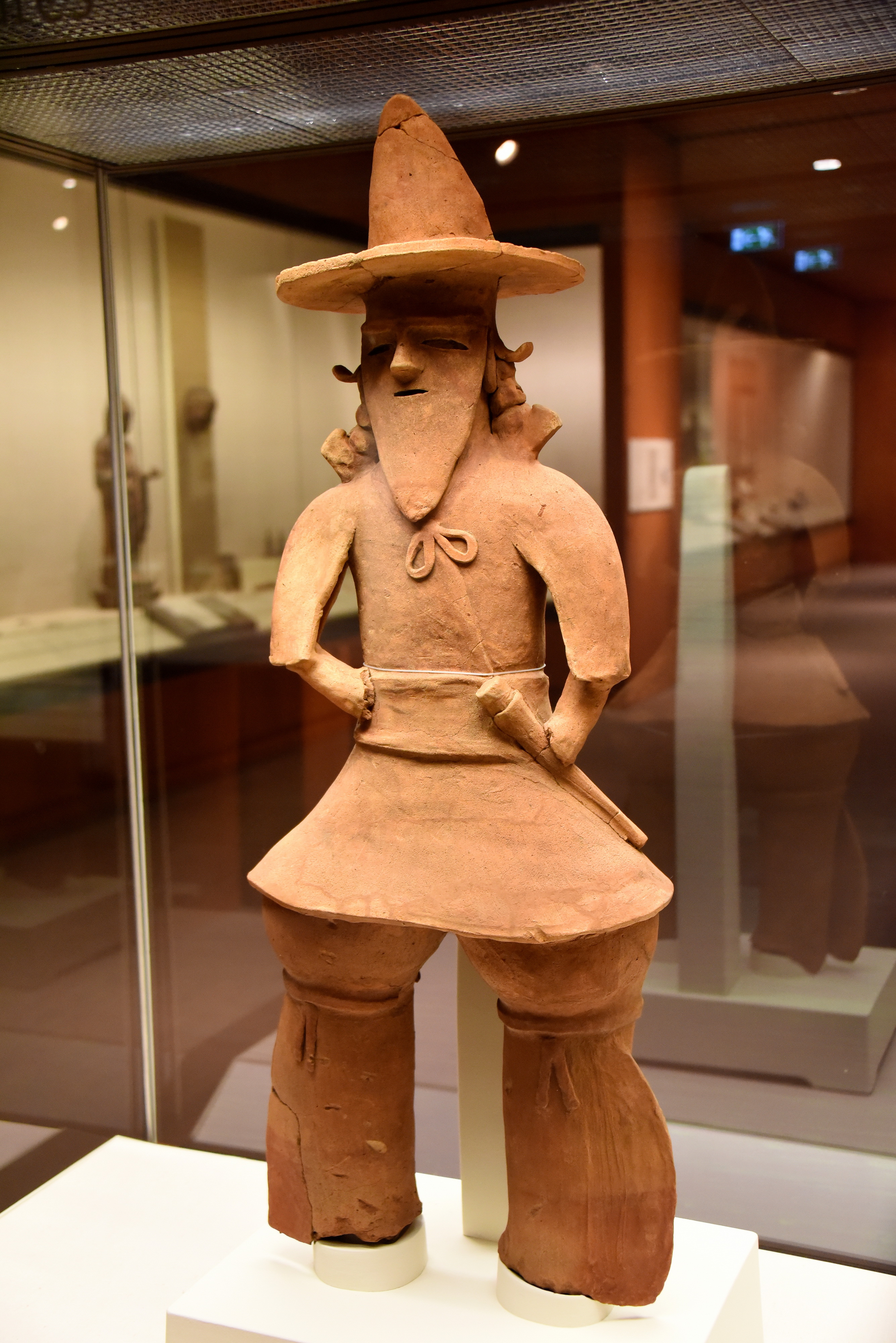 Haniwa Cartoon Haniwa Figure of a Chieftain (Illustration) - World History Encyclopedia