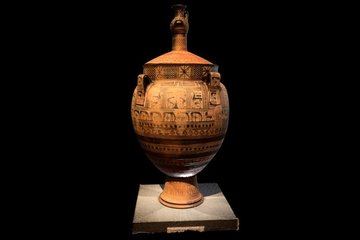 Greek Black-Figure Vase, Euboea