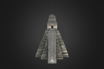 Temple I, Tikal (Guatemala) - 3D View