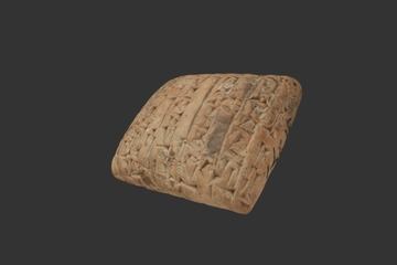 Cuneiform Tablet, Ur - 3D View