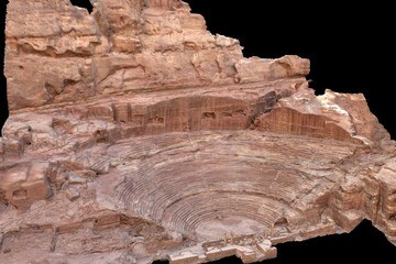 Amphitheater in Petra - 3D View