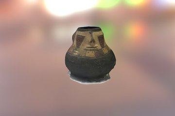 Miniature Paracas Effigy Jar - 3D View