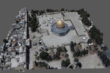 Dome of the Rock in Jerusalem - 3D View
