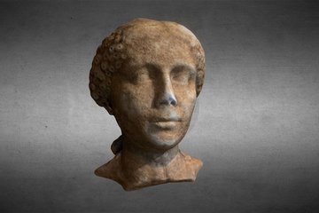 Head of a Roman Girl - 3D View