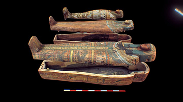 Coffins of Pa-di-mut, Mut-iy-y, & Ankh-Khonsu