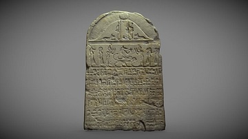 Stela Showing Egyptian Mummification Process