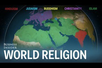 Animated map shows how religion spread around the world