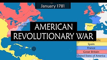 American Revolutionary War - Summary on a Map