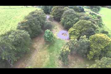 Aerial View of Clava Cairns